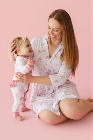 TIED WITH ROSES WOMEN'S DREAM ROBE