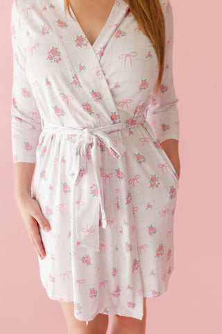 TIED WITH ROSES WOMEN'S DREAM ROBE