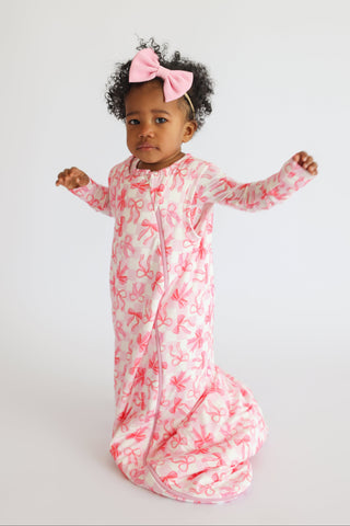 BOW CHECKERED CHARM DREAM SLEEP SACK
