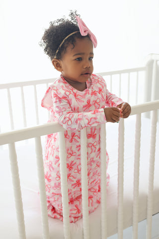 BOW CHECKERED CHARM DREAM SLEEP SACK
