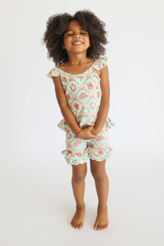 COASTAL COWGIRL DREAM RUFFLE SHORTS