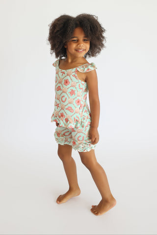 COASTAL COWGIRL DREAM RUFFLE SHORTS