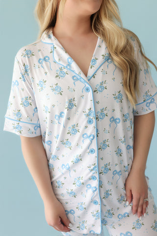 POWDER BLUE POSIE WOMEN'S DREAM FLARE SET
