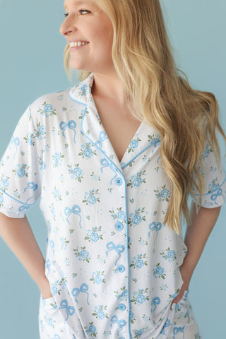 POWDER BLUE POSIE WOMEN'S DREAM FLARE SET