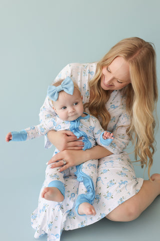 POWDER BLUE POSIE WOMEN'S DREAM ROBE