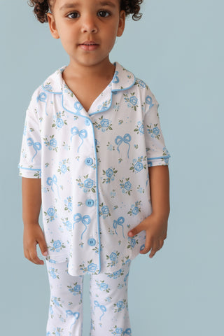 POWDER BLUE POSIE DREAM GIRL'S FLARE SET