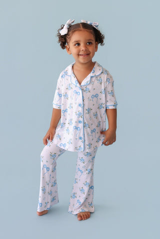 POWDER BLUE POSIE DREAM GIRL'S FLARE SET
