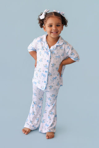 POWDER BLUE POSIE DREAM GIRL'S FLARE SET
