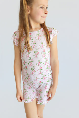 BLOOMING TRELLIS DREAM RUFFLE SHORT SET