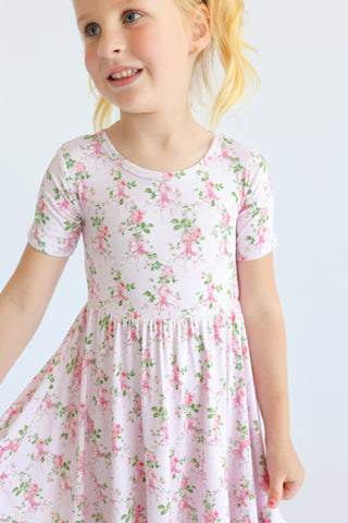 BLOOMING TRELLIS DREAM RUFFLE DRESS