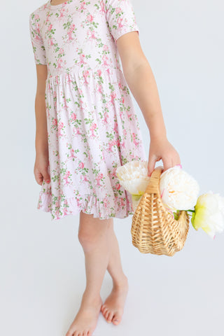 BLOOMING TRELLIS DREAM RUFFLE DRESS