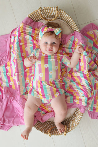 DAISY STRIPE DELIGHT DREAM BODYSUIT DRESS