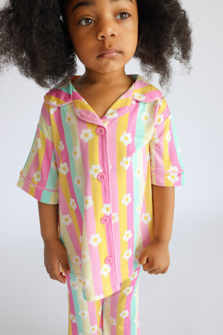 DAISY STRIPE DELIGHT DREAM GIRL'S FLARE SET