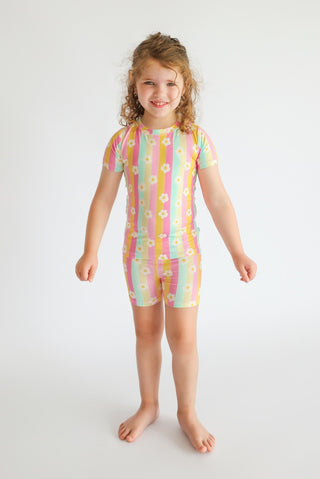 DAISY STRIPE DELIGHT DREAM SHORT SET