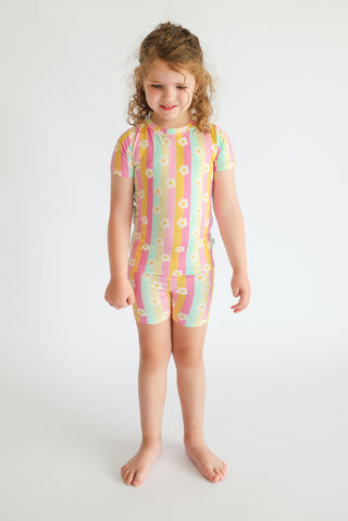 DAISY STRIPE DELIGHT DREAM SHORT SET