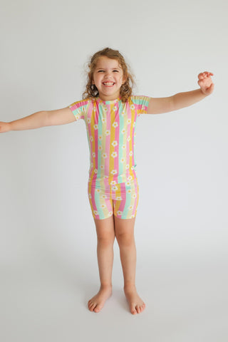 DAISY STRIPE DELIGHT DREAM SHORT SET