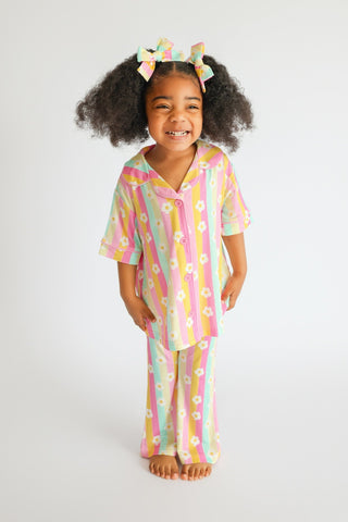 DAISY STRIPE DELIGHT DREAM GIRL'S FLARE SET