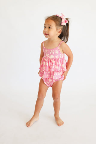 COASTAL CHIC DREAM RUFFLED BUBBLE ROMPER
