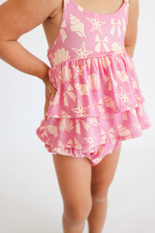 COASTAL CHIC DREAM RUFFLED BUBBLE ROMPER