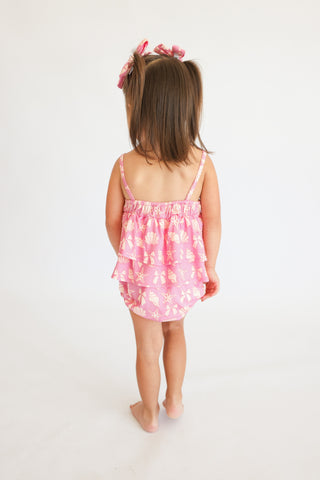 COASTAL CHIC DREAM RUFFLED BUBBLE ROMPER