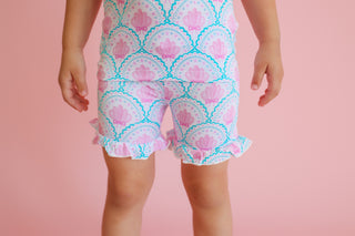 COQUETTE COAST DREAM RUFFLE SHORT SET