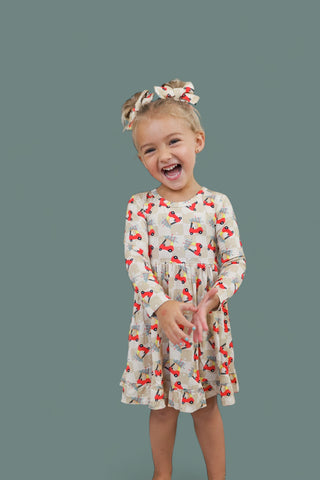 COZY COUPE CHRISTMAS DREAM RUFFLE DRESS