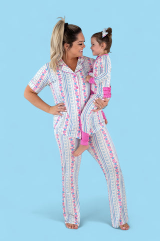 PETITE POSIE SHORT SLEEVE WOMEN’S RELAXED FLARE DREAM SET