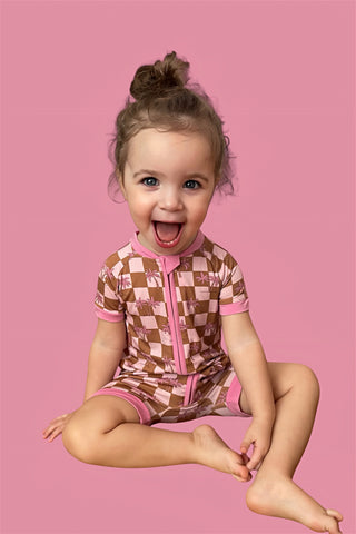 EXCLUSIVE SUNSET BEACH CHECKERS DREAM SHORTIE