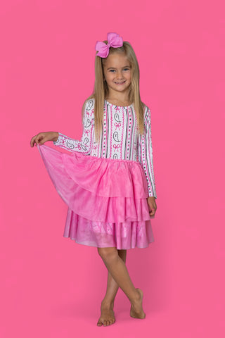 BOO AND BOWS LONG SLEEVE DREAM TUTU DRESS