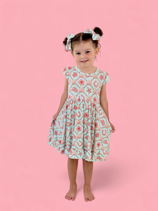 COASTAL COWGIRL CAP SLEEVE DREAM RUFFLE DRESS