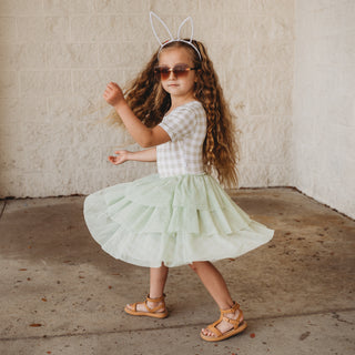 SAGE GINGHAM DREAM TUTU DRESS