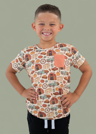 HAYRIDE AND HARVEST DREAM POCKET TEE