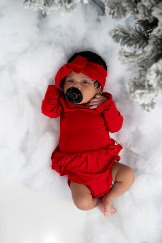 RED DREAM BODYSUIT DRESS