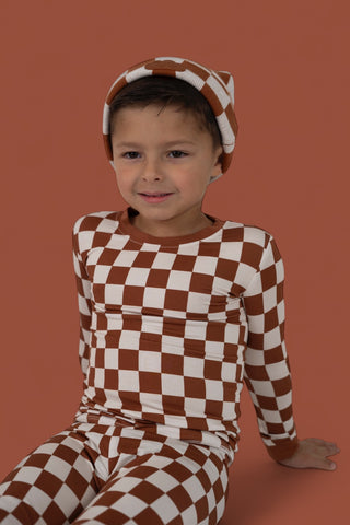 COPPER CHECKERS DREAM BEANIE