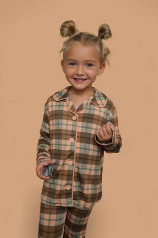 HARVEST TARTAN DREAM GIRL'S FLARE SET