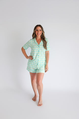 CITRUS GINGHAM WOMEN’S DREAM SHORT SET