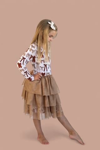 FALL FANCY LONG SLEEVE DREAM TUTU DRESS