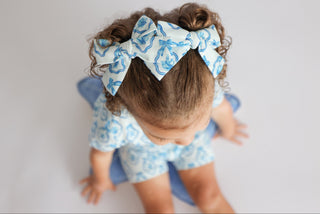 MERMAID MEDALLIONS DREAM BOW HAIR CLIPS