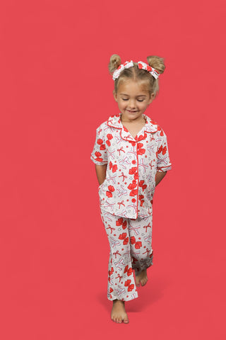 PITCH PERFECT BOWS SHORT SLEEVE DREAM GIRL'S FLARE SET