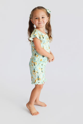 BUZZ & BLOOM DREAM RUFFLE SHORT SET