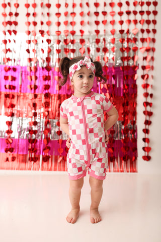 DREAMY PINK CHECKERS DREAM SHORTIE