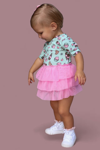 EXCLUSIVE BERRY CUTE BAKERY DREAM TUTU  BODYSUIT DRESS