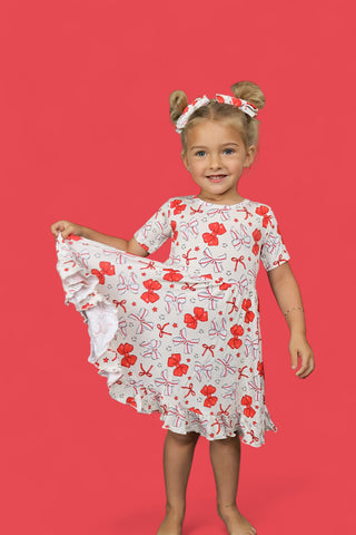 PITCH PERFECT BOWS DREAM RUFFLE DRESS