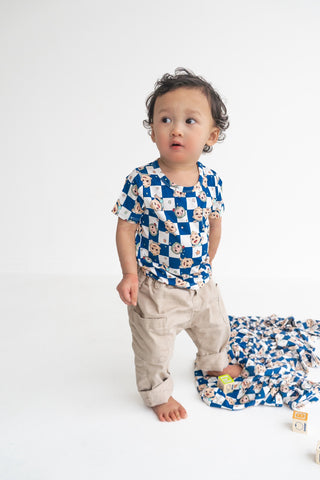 CoComelon x Dream Big Little Co JJ STARRY NIGHT CHECKERS DREAM POCKET TEE