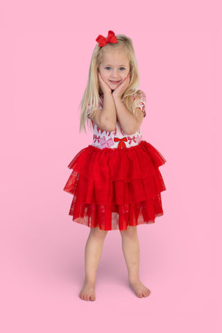 BE MINE BOWS DREAM TUTU DRESS