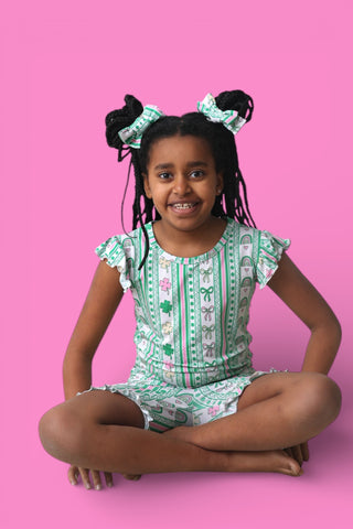 LUCKY RAINBOW RIBBONS DREAM RUFFLE SHORT SET