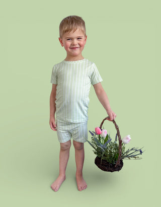 SPRINGTIME STRIPE DREAM SHORT SET