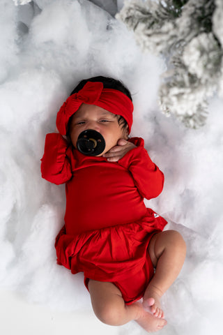 RED DREAM BODYSUIT DRESS