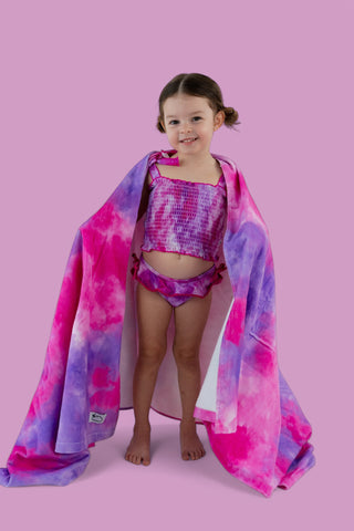 CANDY CLOUDS DREAM SMOCKED TWO PIECE SWIM SUIT