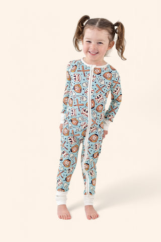 BASEBALL SMILEY DREAM ROMPER